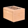 Karakuri Box: Fake Box - Vista en diagonal de la caja de madera de arce - Creador: KCG