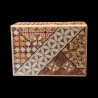 Himitsu-Bako: 4 Sun 10 Steps Koyosegi – View of one side and its traditional ‘Koyosegi’ marquetry – Izumiya