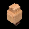 Karakuri-box: “The Owl Shock” – Diagonal aerial view of the front of the owl – Designer: Yoh Kakuda