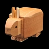 Karakuri-Box: Mini Goron – diagonal front view of the rabbit – Designer: Yoh Kakuda