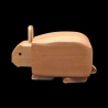 Karakuri-Box : Mini Goron - vue du flanc du lapin - Créateur : Yoh Kakuda