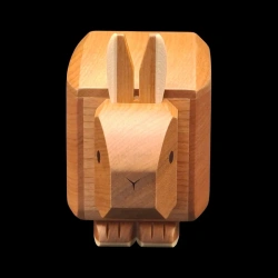 Karakuri-Box: Mini-Goron – Ansicht vom Kopf des Hasen – Designer: Yoh Kakuda