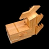 Karakuri-Box: Shachihoko – Diagonal aerial view of the left side of the mythological fish – Designer: Daiki Arimura