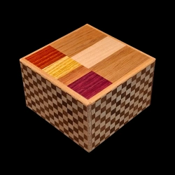 Caja Cuadrada Karakuri "Knock Box" (5 Pasos) por Hiroyuki Oka | Himitsu-Karakuri