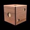 Karakuri Box : The Dice - Vue horizontale et en diagonale - Points 1 et 2 - Créateur Akio Kamei