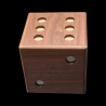 Karakuri Box: The Dice - Top view of points 6 and 2 - Designer Akio Kamei