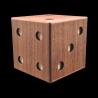 Karakuri Box : The Dice - Vue horizontale et en diagonale des points 4 et 3 - Créateur Akio Kamei