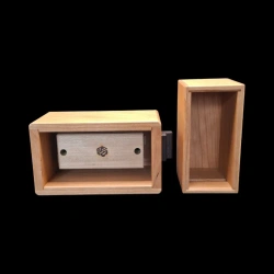 Karakuri Box: The Toaster (small) - Front view of the open box - Idea by A. Kamei - KCG