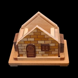 Karakuri Box: The Secret House - Top view of the open box - Designer: Tatsuo Miyamoto