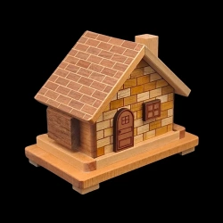 Karakuri Box: La casa secreta - Vista lateral izquierda - Creador: Tatsuo Miyamoto