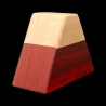 Himitsu bako: Mount Fuji - Two-tone (red at the bottom and white at the top) - Side view