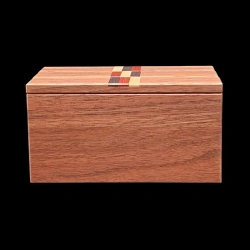 Karakuri box : Tricolor Box - Vue arrière (bois simple) - Créateur : Hiroshi Iwahara