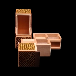 Boîte Karakuri : Hermit Crab Box - Édition limitée - Vue de la boîte ouverte - créateur : Shiro Tajima