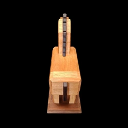 Karakuri box: A horse with a warrior - Top view in length (croup to head) - Creator: Osamu Kasho