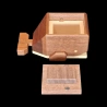 Karakuri Box: Baby Whale - Aerial view of the right side, box open - Designer: Osamu Kasho
