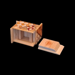Mame Miniature - 18 steps  1 sun - Ouverte - Signature sur face intérieure - Oka Craft Japan