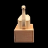Karakuri box : Floating - Vue du cygne de face (bec jaune) - Créateur : Yoh Kakuda