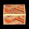 Himitsu-bako: 2 sun 10 steps Saya bicolor - Vista aérea de la tapa y longitud - Fabricante: Izumiya