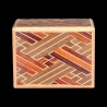 Himitsu-bako: 2 sun 10 steps Saya bicolor - Vista de la tapa de la caja - Fabricante: Izumiya