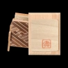 Himitsu-Bako: Kurosaya 2 sun 10 steps – View of the signature on the lid of the open box – Manufacturer: Izumiya