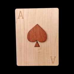 Karakuri Boka: Fortune Cards – Vorderseite der Pik-Ass-Karte – Entwurf: KCG