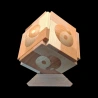 Karakuri-box : Le Pod - Vue horizontale du cube avec motifs Yin et Yang - Createur : Hideaki Kawashima