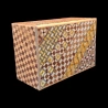 Himitsu-Bako: 4 Sun 14 Steps Yosegi e Ichimatsu - Vista de la cara Yosegi - Diseñador: Hiroyuki Oka