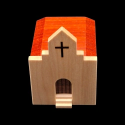 Karakuri-box : L'Église - vue de haut plongeante - Créateur : Hiroshi Iwahara