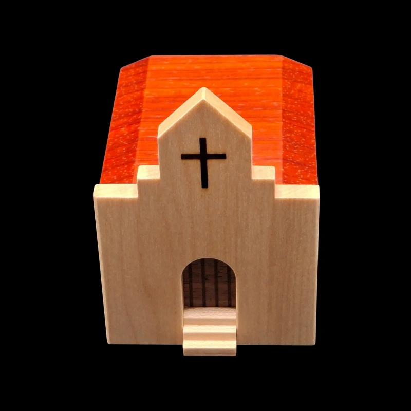 Karakuri-box : L'Église - vue de haut plongeante - Créateur : Hiroshi Iwahara