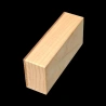 Caja mágica Karakuri: Vista diagonal desde la izquierda de los laterales de madera blanca
