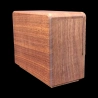 Karakuri Box: ‘Antique Radio’ – Rear view with diagonal walnut inlay – Designed by Hiroshi Iwahara