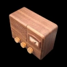 Karakuri Box: ‘Antique Radio’ – Diagonal aerial view from above and the front – Designed by Hiroshi Iwahara