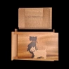 Himitsu-Bako: 5 Sun 21 Steps Maiko at Mount Fuji & Inu – View of the open box and the Scottish Terriers’ side