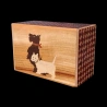 Himitsu-Bako: 5 Sun 21 Steps Maiko at Mount Fuji & Inu – Diagonal view of the Scottish Terrier design
