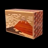 Himitsu-Bako: 5 Sun 21 Steps Fuji & Sakura – Diagonale Ansicht der Intarsienarbeit mit dem Berg Fuji