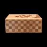 Himitsu-Bako: 5 Sun 10 Steps Mejiro & Ume – Another view of one side of the Ichimatsu (checkerboard) pattern